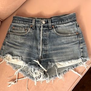 High wasted waisted jean shorts